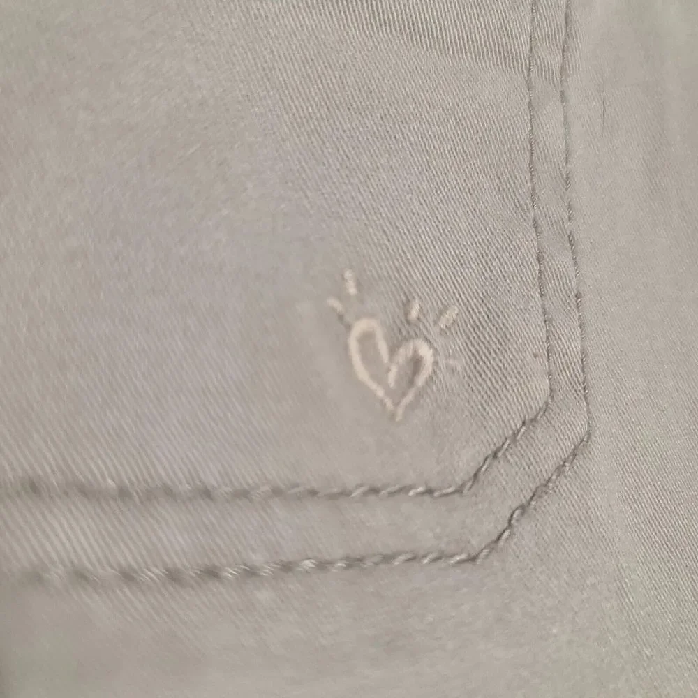 Justice Premium Girls Light Gray Jeans Pants Size 8S